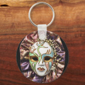 Decoratief carnavalmasker sleutelhanger (Voorkant)