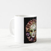Decoratief Carnavalsmasker Koffiemok (Voorkant links)