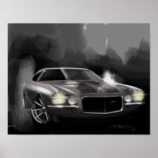 decoratief Chevrolet Camaro Art Poster