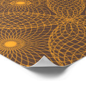 Decoratief, chic, abstract mandala stijlpatroon poster (Hoek)