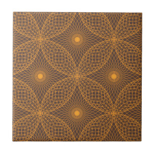 Decoratief, chic, abstract mandala stijlpatroon tegeltje