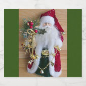 DECORATIEF CHRISTMAS SANTA BIER ETIKET (Enkel label)