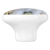 DECORATIEF CHRISTMAS SANTA KERAMISCHE KNOP (Zijkant)