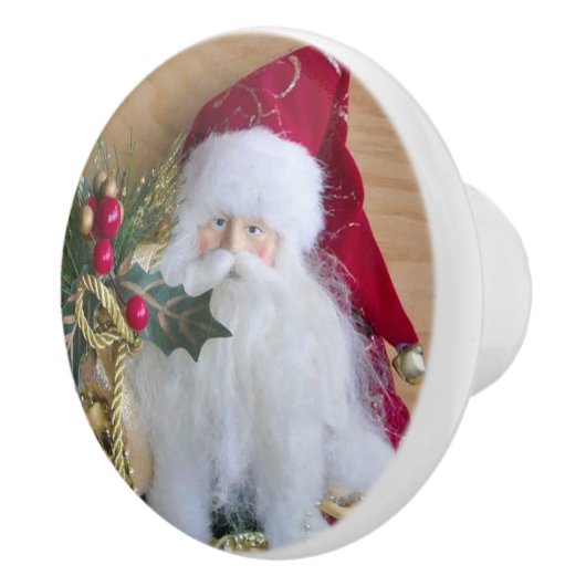 DECORATIEF CHRISTMAS SANTA KERAMISCHE KNOP (Rechts)
