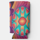 Decoratief cirkelpatroon seltzer blikjeskoeler (Voorkant)