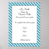 Decoratief Classroom Rules Poster (Voorkant)