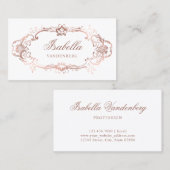 Decoratief Classy  Chic Roos Gold Visitekaartje (Voorkant / Achterkant)