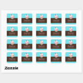 Decoratief Cute Cupcake Jar Stickers (Vel)