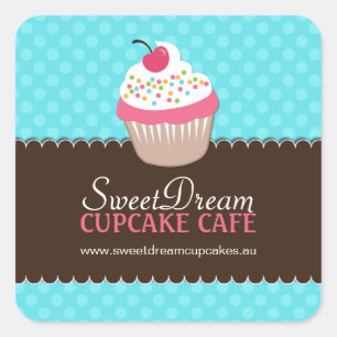 Decoratief Cute Cupcake Jar Stickers