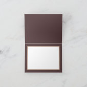 Decoratief Dahlias Brown Achtergrond Dank je wel Kaart (Binnen)