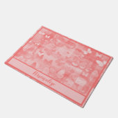 Decoratief  Dainty Pink Butterfly Patroon Deurmat (Schuin)