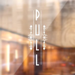 Decoratief deurteken, raamsticker