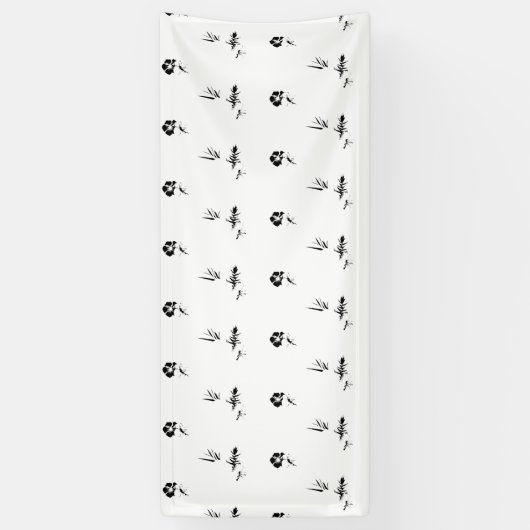 Decoratief, donkergrijs, houtskoolbanner spandoek (Verticaal)