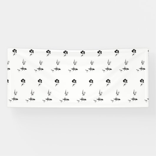 Decoratief, donkergrijs, houtskoolbanner spandoek (Horizontaal)