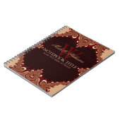 Decoratief Elegance Earthy Swirls Notitieboek (Linkerzijde)