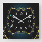 Decoratief elegant vierkante klok (Voorkant)