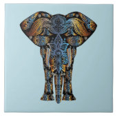 Decoratief ellefant-ontwerp tegeltje (Voorkant)