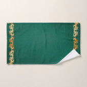 Decoratief Emerald Green Bad Handdoek (Handdoek)