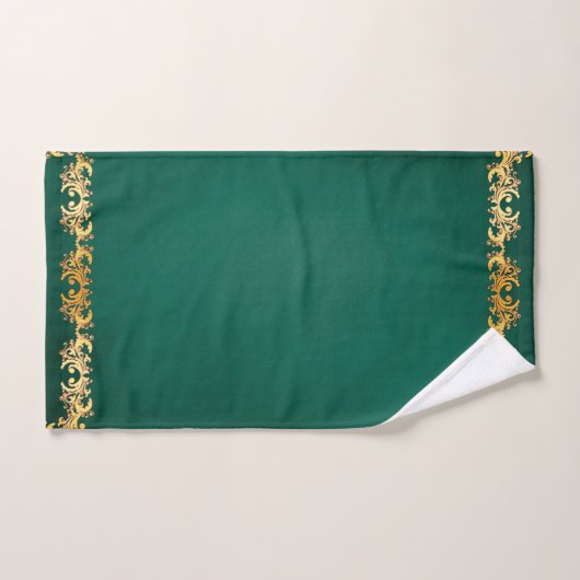 Decoratief Emerald Green Bad Handdoek (Handdoek)