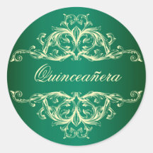 Decoratief Emerald Green Quinceanera