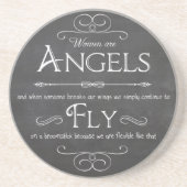 Decoratief en functioneel Onderzetter-Vrouwen zijn Zandsteen Onderzetter (Voorkant)