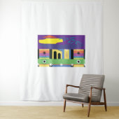 Decoratief en gedurfd maximalistisch design voor k wandkleed (In situ)