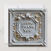 Decoratief, en gestructureerd bedankkaart (Voorkant)