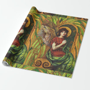 Decoratief engel design-omslagpapier cadeaupapier