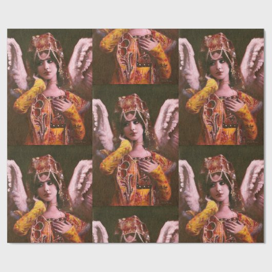 Decoratief  engel-omslagpapier cadeaupapier (Vlak)