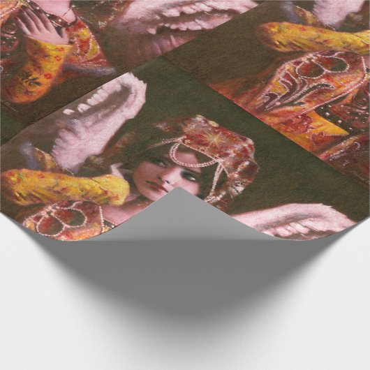 Decoratief  engel-omslagpapier cadeaupapier (Hoek)