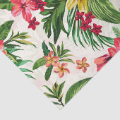 Decoratief Exotisch Bloemen Naadloos Patroon Tissuepapier (Detail)