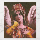 Decoratief Exotisch Engel Wijn Label Wijn Etiket (Enkel label)