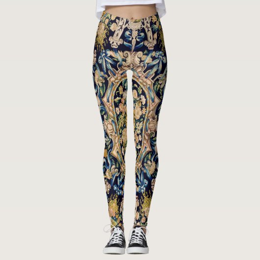 Decoratief flessentapijt leggings (Voorkant)