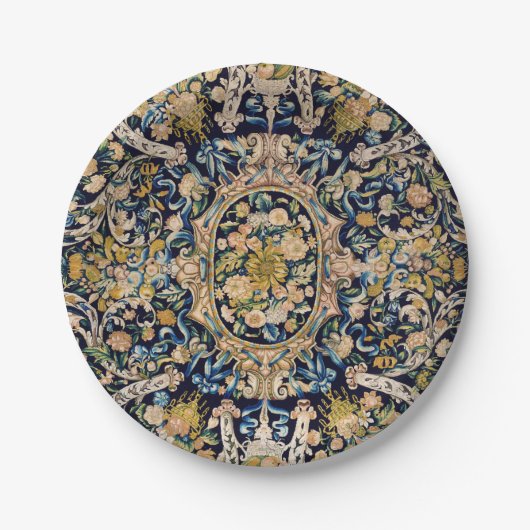 Decoratief flessentapijt papieren bordje (Voorkant)