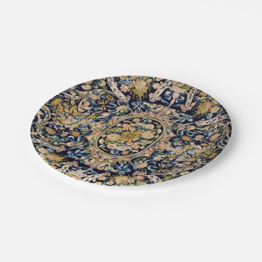 Decoratief flessentapijt papieren bordje (Gekanteld)