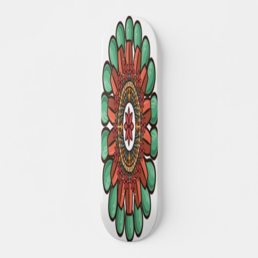 Decoratief Floral Artwork Persoonlijk Skateboard (Voorkant)