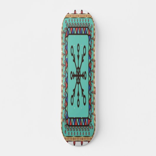 Decoratief Floral Artwork Persoonlijk Skateboard (Voorkant)