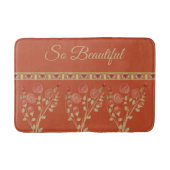 Decoratief Floral geaccentreerd Badmat (Voorkant)