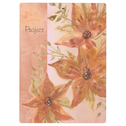 Decoratief Floral gepatterd Klembord (Achterkant)