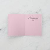 Decoratief Floral Heart Hartelijk dank Kaart (Binnen)