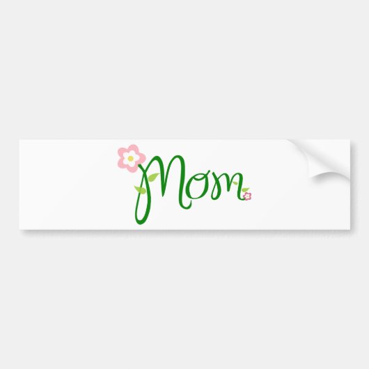 Decoratief Floral Mum Bumpersticker (Voorkant)