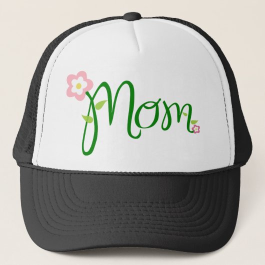 Decoratief Floral Mum Trucker Pet (Voorkant)