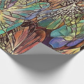  decoratief Floral Patroon Cadeaupapier (Hoek)