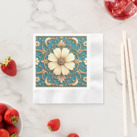 Decoratief Floral Pattern Servet (Insitu)