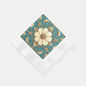 Decoratief Floral Pattern Servet (Hoek)