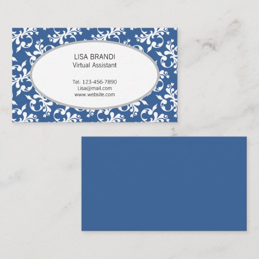 Decoratief Floral Pattern Sjabloon Visitekaartje (Voorkant / Achterkant)