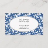 Decoratief Floral Pattern Sjabloon Visitekaartje (Voorkant)