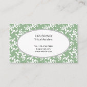 Decoratief Floral Pattern Sjabloon Visitekaartje (Voorkant)