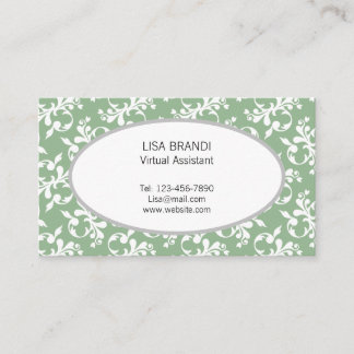 Decoratief Floral Pattern Sjabloon Visitekaartje