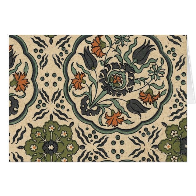 Decoratief Floral Persiaans teile design (Voorkant Horizontaal)